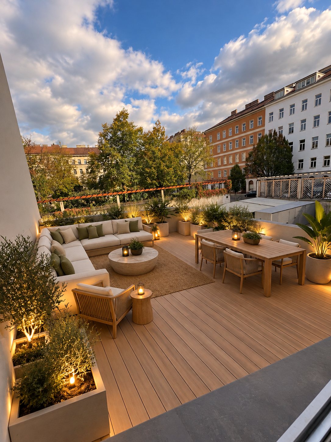 The terrace at Co-Lab Vienna
